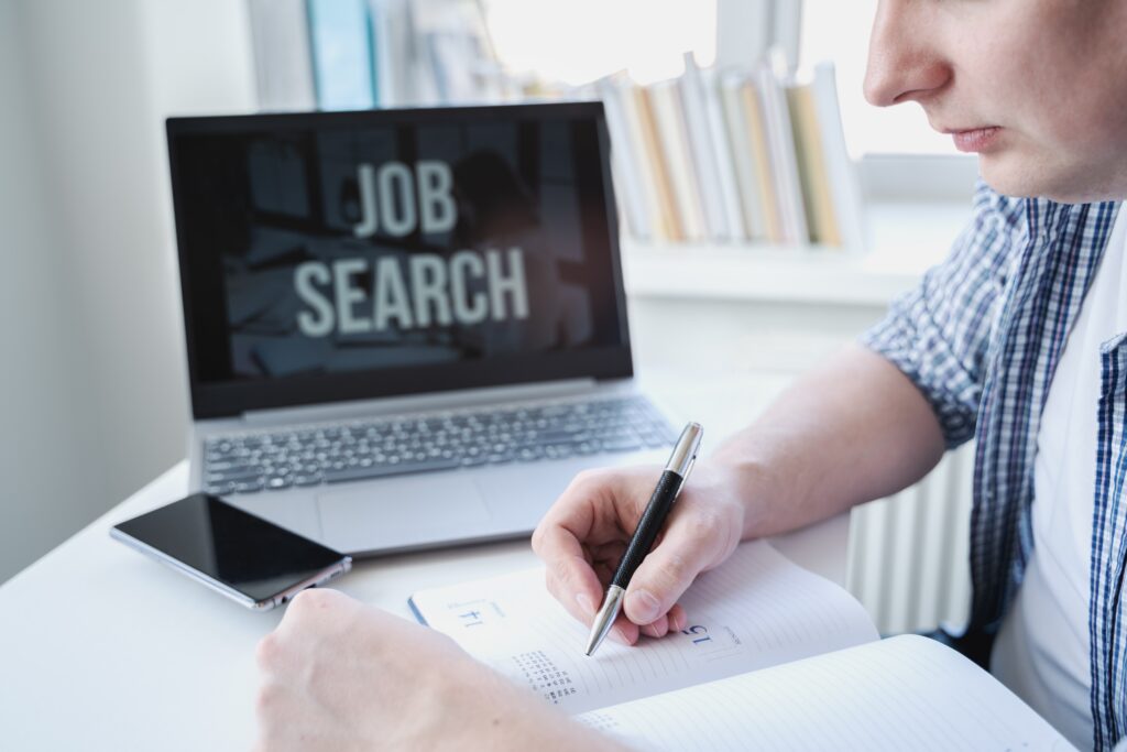A person listing down their marketing job requirements
